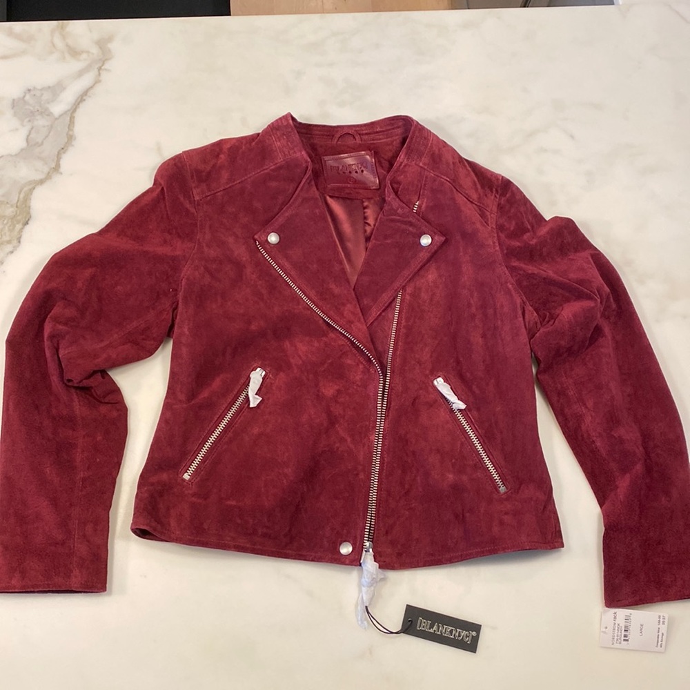 BlankNYC suede asymmetric jacket